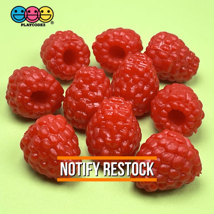 Berries Strawberries Raspberries Blackberries Cherries Realistic Fake Fruit Charms Cabochon Charm
