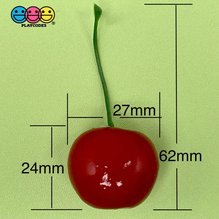 Berries Strawberries Raspberries Blackberries Cherries Realistic Fake Fruit Charms Cabochon Charm