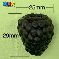 Berries Strawberries Raspberries Blackberries Cherries Realistic Fake Fruit Charms Cabochon Charm