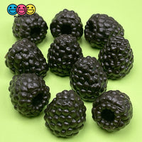 Berries Strawberries Raspberries Blackberries Cherries Realistic Fake Fruit Charms Cabochon Charm