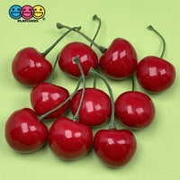 Berries Strawberries Raspberries Blackberries Cherries Realistic Fake Fruit Charms Cabochon Charm