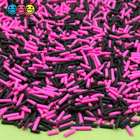 Black Pink Mix Fake Clay Sprinkles Decoden Jimmies 20 Grams Sprinkle