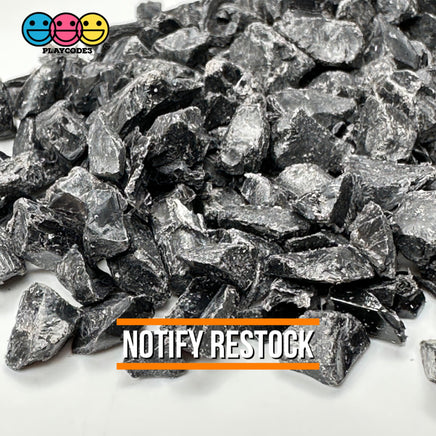 Black Silica Acrylic Sand 100 Grams Slime Filler Fake Lava Rock Candy Sprinkle