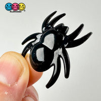 Black Spider Halloween Charm Flat Back Cabochons Decoden 10 Pcs Playcode3 Llc