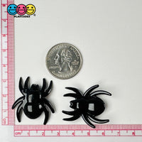 Black Spider Halloween Charm Flat Back Cabochons Decoden 10 Pcs Playcode3 Llc