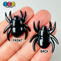 Black Spider Halloween Charm Flat Back Cabochons Decoden 10 Pcs Playcode3 Llc