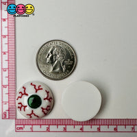 Blood Shot Green Eyes Charm Plastic Party Favors Halloween Cabochons 10 Pcs Playcode3 Llc
