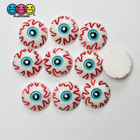 Bloody Eyeball Flatback Halloween Holiday Cabochons Decoden Charm 10 pcs Charm