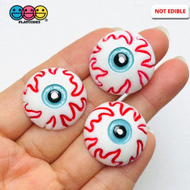 Bloody Eyeball Flatback Halloween Holiday Cabochons Decoden Charm 10 pcs Charm