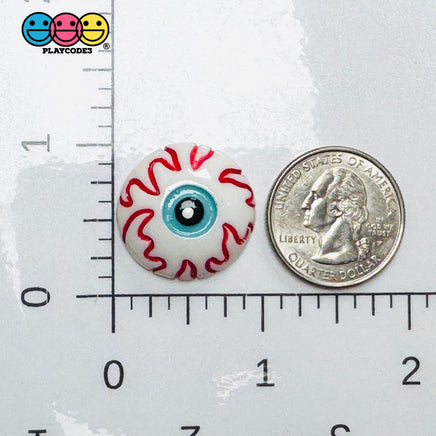 Bloody Eyeball Flatback Halloween Holiday Cabochons Decoden Charm 10 pcs Charm
