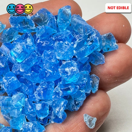 Blue Silica Acrylic Sand 100 Grams Slime Filler Fake Lava Rock Candy Sprinkle