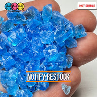 Blue Silica Acrylic Sand 100 Grams Slime Filler Fake Lava Rock Candy Sprinkle
