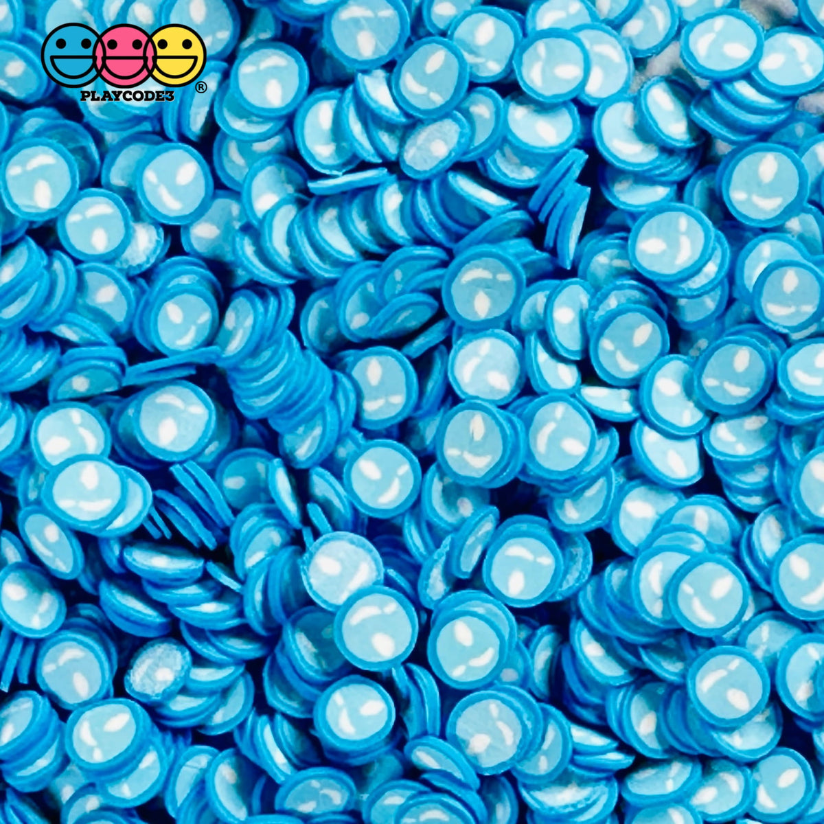 Blue Water Drop Bubble Summer Sea Aqua Kawaii Fake Clay Sprinkles ...