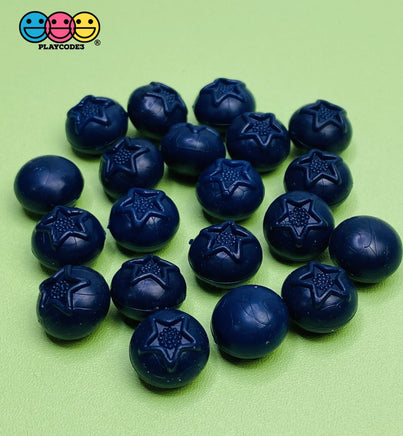 20Pcs 3D Blue Berry Raspberry Black Charms