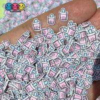Boba Bubble Tea Cups Clay Fake Sprinkles Decoden 2 Types Sprinkle