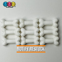 Bones Mini White Charm Plastic Party Favors Halloween Cabochons 10 Pcs Playcode3 Llc