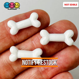 Bones Mini White Charm Plastic Party Favors Halloween Cabochons 10 Pcs Playcode3 Llc