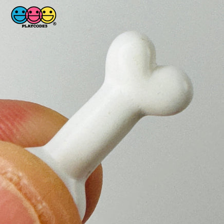 Bones Mini White Charm Plastic Party Favors Halloween Cabochons 10 Pcs Playcode3 Llc