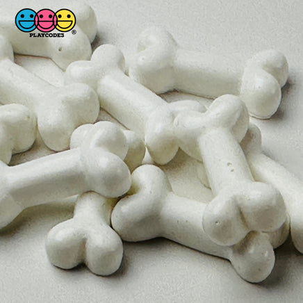 Bones Mini White Charm Plastic Party Favors Halloween Cabochons 10 Pcs Playcode3 Llc