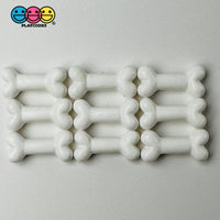 Bones Mini White Charm Plastic Party Favors Halloween Cabochons 10 Pcs Playcode3 Llc