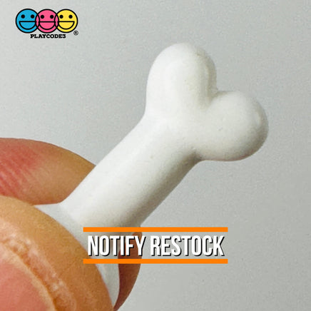 Bones Mini White Charm Plastic Party Favors Halloween Cabochons 10 Pcs Playcode3 Llc