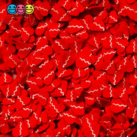 Broken Heart Red Fimo Faux Sprinkle Mix Valentines Day Fake Bake Funfetti 20 Grams