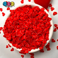 Broken Heart Red Fimo Faux Sprinkle Mix Valentines Day Fake Bake Funfetti
