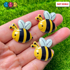 Bumble Bee Concave Back Charms Honey Bees Charm Cabochons 10 Pcs