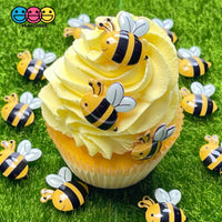 Bumble Bee Concave Back Charms Honey Bees Charm Cabochons 10 Pcs