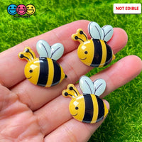Bumble Bee Concave Back Charms Honey Bees Charm Cabochons 10 Pcs