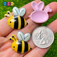 Bumble Bee Concave Back Charms Honey Bees Charm Cabochons 10 Pcs