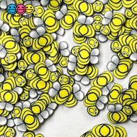 Bumblebee Smile Face Fimo Slices Polymer Clay Fake Sprinkles Bees Kawaii Funfetti Confetti 10/5 Mm
