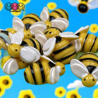 Bumblebees Flatback Bees Charms Decoden Yellow Jackets Bee Cabochons (10 Pcs) Charm
