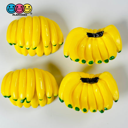 Bunch Of Bananas Mini Charm Cabochon Decoden Plastic Resin 5 Pcs Playcode3 Llc
