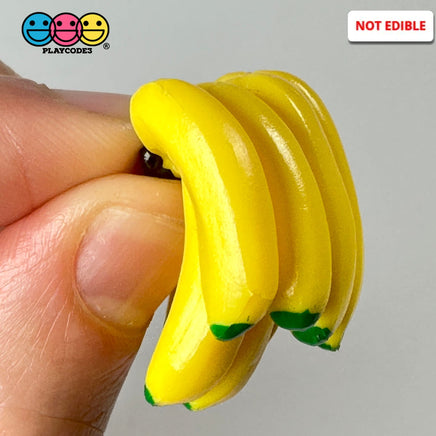 Bunch Of Bananas Mini Charm Cabochon Decoden Plastic Resin 5 Pcs Playcode3 Llc