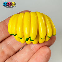 Bunch Of Bananas Mini Charm Cabochon Decoden Plastic Resin 5 Pcs Playcode3 Llc
