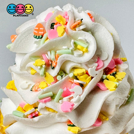 Bunny Chick Carrot Tulip Flower Patch Mix Fimo Faux Sprinkle Fake Bake Easter Funfetti Playcode3 Llc