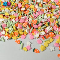 Bunny Chick Carrot Tulip Flower Patch Mix Fimo Faux Sprinkle Fake Bake Easter Funfetti Playcode3 Llc