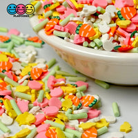Bunny Chick Carrot Tulip Flower Patch Mix Fimo Faux Sprinkle Fake Bake Easter Funfetti Playcode3 Llc