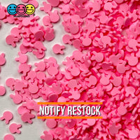 Bunny Pink Rabbit Heads Fimo Mix Faux Sprinkle Fake Bake Confetti Easter Funfetti