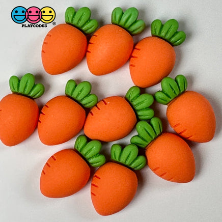 Bunny Rabbit & Carrots Mini Flat Back Charms Easter Cabochons Decoden 3 Options 10Pcs Playcode3 Llc