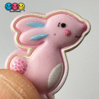 Bunny Rabbit Flat Back White Belly Charms 3 Colors Cabochons 10Pcs Playcode3 Llc Charm