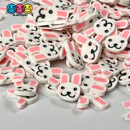 Bunny Rabbit Pink Ears Fake Sprinkles Easter Kawaii Fimo Cabochons Slices 10Mm Playcode3 Llc