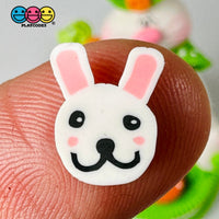Bunny Rabbit Pink Ears Fake Sprinkles Easter Kawaii Fimo Cabochons Slices 10Mm Playcode3 Llc