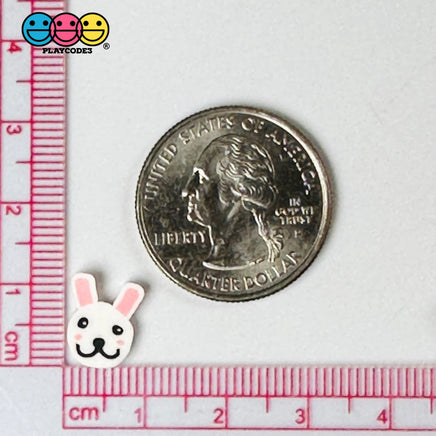 Bunny Rabbit Pink Ears Fake Sprinkles Easter Kawaii Fimo Cabochons Slices 10Mm Playcode3 Llc