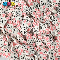Bunny Rabbit Pink Ears Fake Sprinkles Easter Kawaii Fimo Cabochons Slices 10Mm Playcode3 Llc