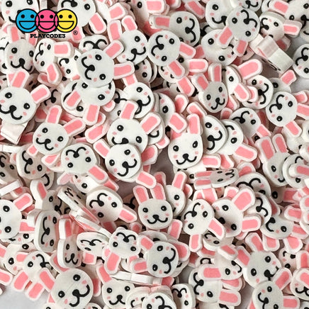 Bunny Rabbit Pink Ears Fake Sprinkles Easter Kawaii Fimo Cabochons Slices 10Mm Playcode3 Llc