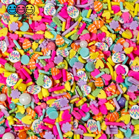Bunny Rabbit Playground Peep Fimo Mix Beads Carrots Faux Sprinkle Fake Bake Easter Funfetti