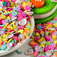 Bunny Rabbit Playground Peep Fimo Mix Beads Carrots Faux Sprinkle Fake Bake Easter Funfetti