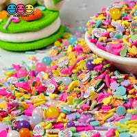 Bunny Rabbit Playground Peep Fimo Mix Beads Carrots Faux Sprinkle Fake Bake Easter Funfetti